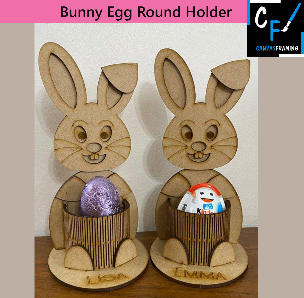 Bunny Egg Round Holder