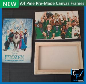 A4 Pine Pre-made Canvas